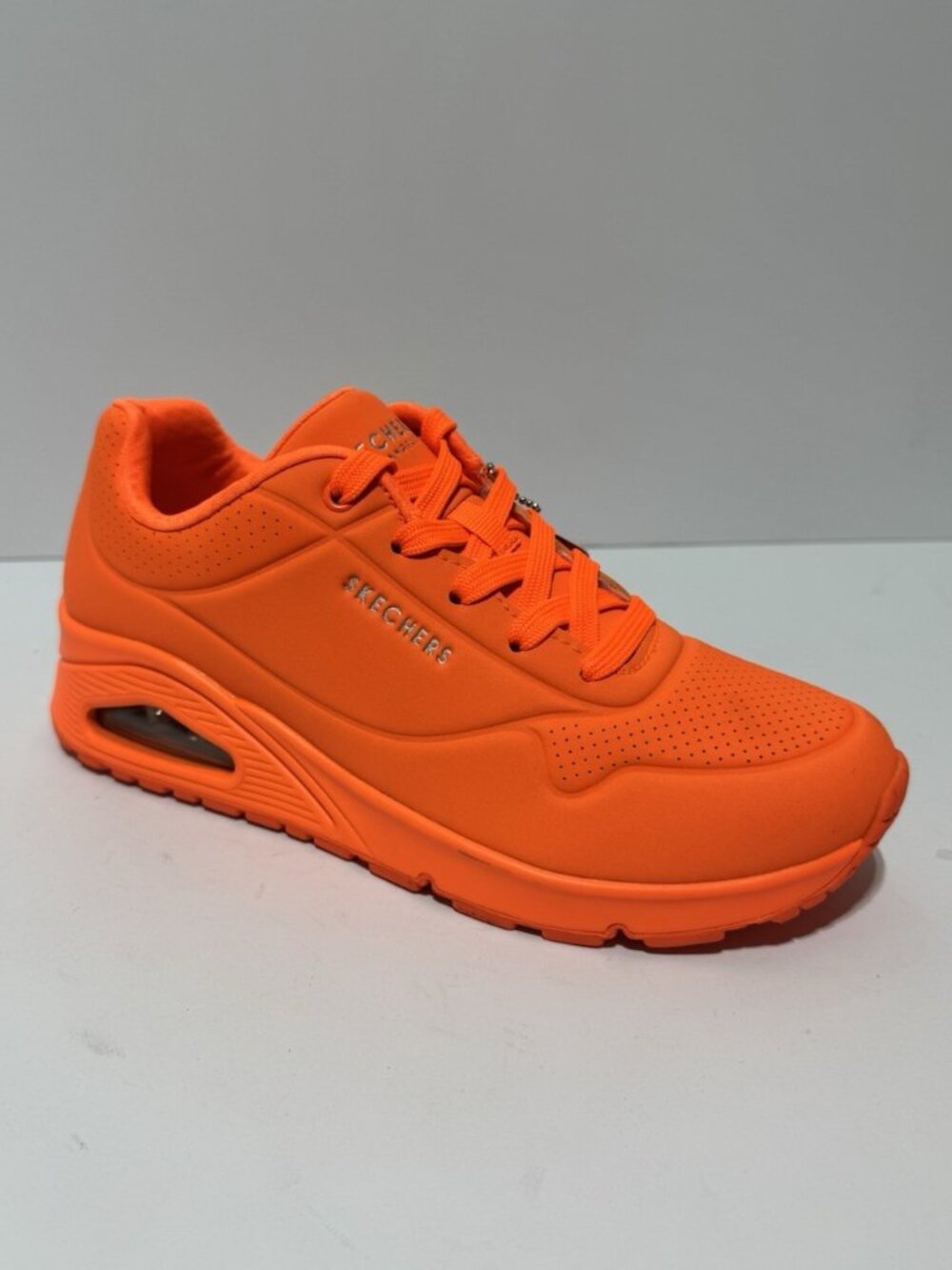 Skechers Womens Uno Cushion Sneakers Orange, Size 8 M